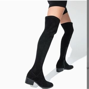 NIB! Steve Madden “Aggie” Black Over-the-Knee Boots - Size 7